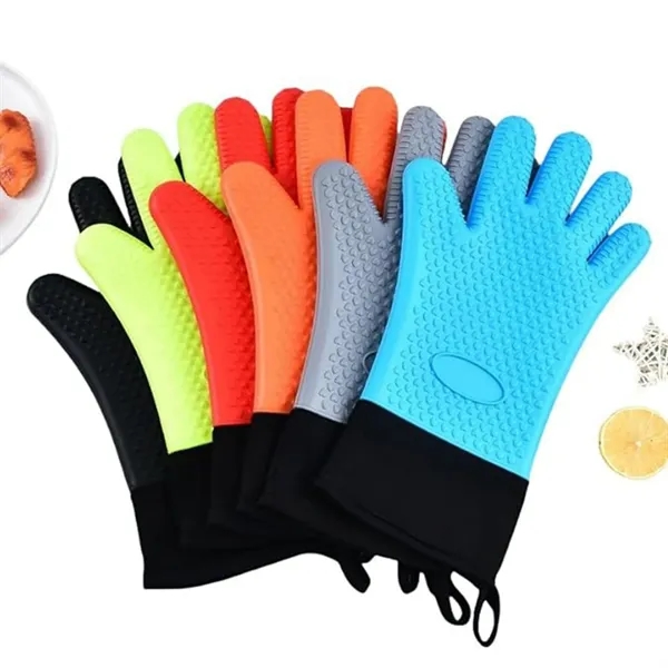 Heat Resistant Silicone Grilling Oven Gloves - Heat Resistant Silicone Grilling Oven Gloves - Image 6 of 6