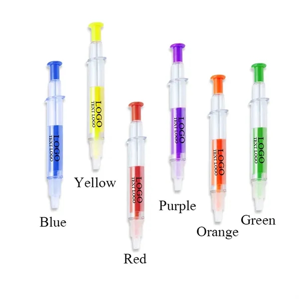 Promo Syringe Highlighter Pens - Promo Syringe Highlighter Pens - Image 1 of 8