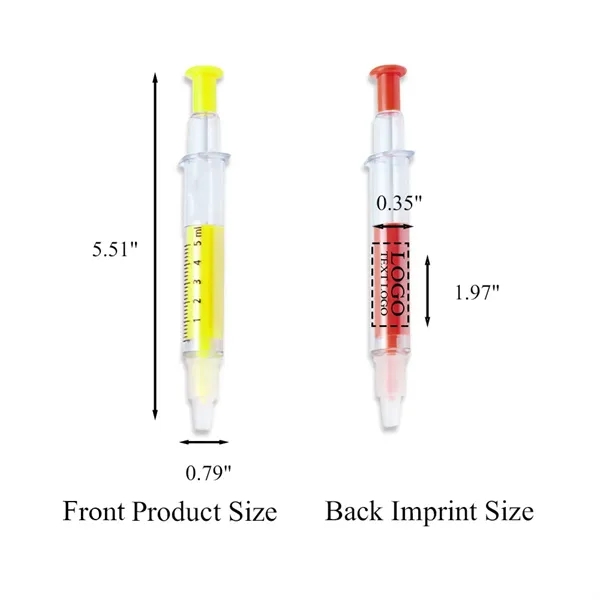 Promo Syringe Highlighter Pens - Promo Syringe Highlighter Pens - Image 2 of 8