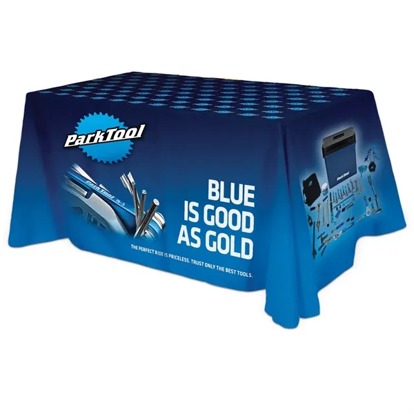 All Over Full Color Table Cover 3-sided, fits 6' table - All Over Full Color Table Cover 3-sided, fits 6' table - Image 1 of 5