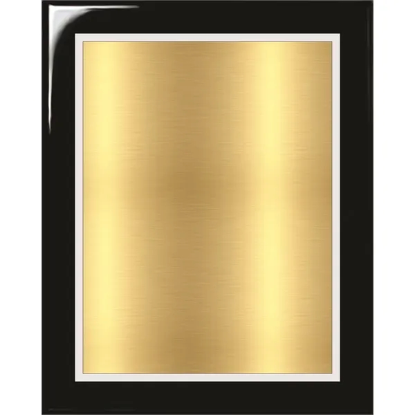 Black Piano Finish Plaque With Gold Plate - Black Piano Finish Plaque With Gold Plate - Image 0 of 1