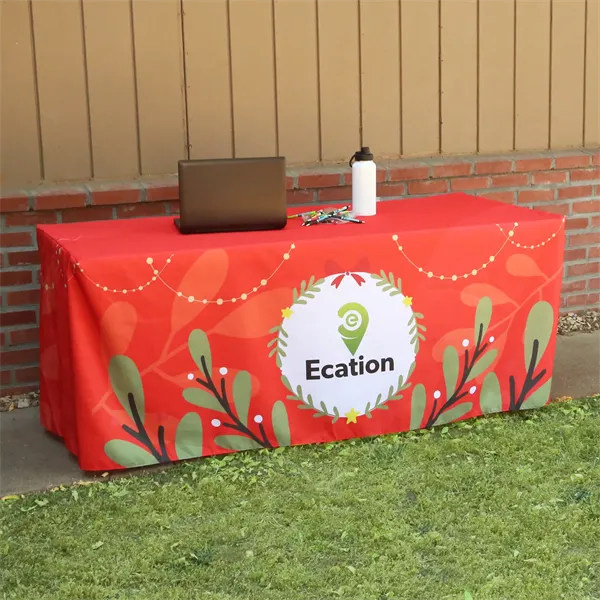 All Over Full Color Table Cover fitted 4-sided, 6' - All Over Full Color Table Cover fitted 4-sided, 6' - Image 0 of 3