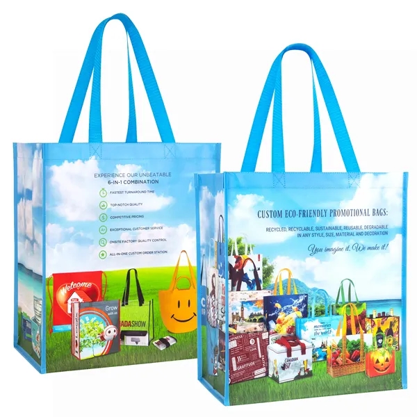 Quality Full-Color Eco-Friendly Promotional Bag 13"x15"x8" - Quality Full-Color Eco-Friendly Promotional Bag 13"x15"x8" - Image 0 of 0
