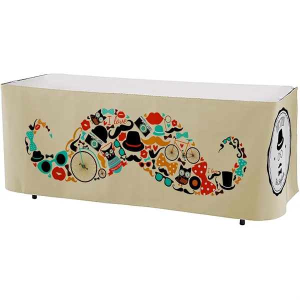 Premium Polyester 3 Sided All Over Full Color Table Skirt - Premium Polyester 3 Sided All Over Full Color Table Skirt - Image 0 of 7