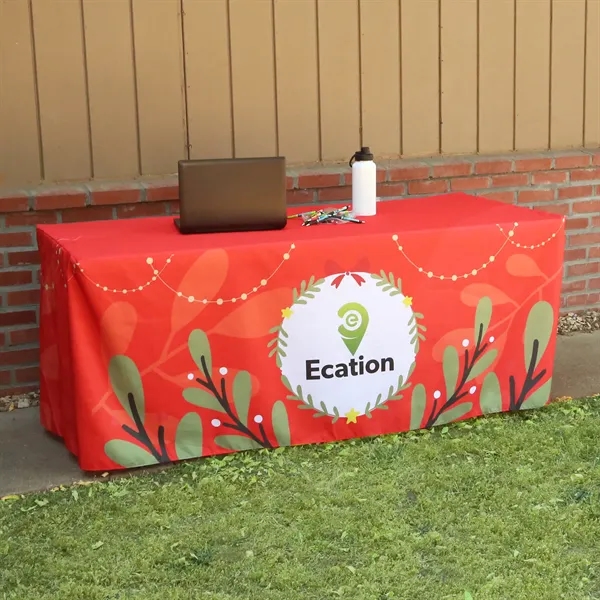 All Over Full Color Table Cover fitted 4-sided, 6'