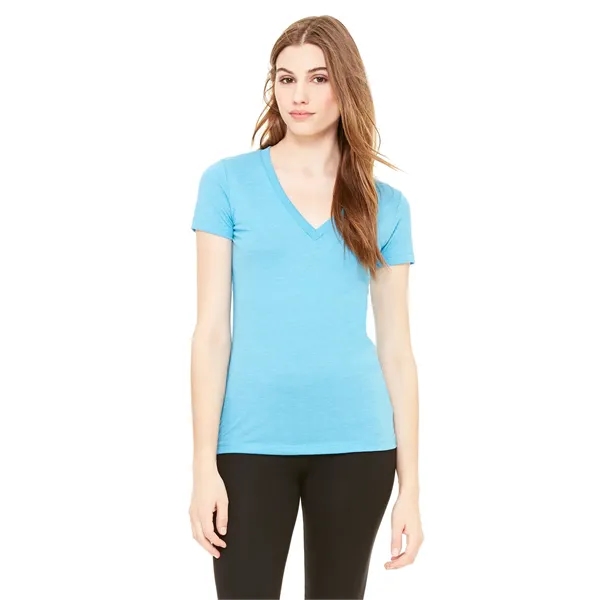 Bella + Canvas Ladies' Triblend Short-Sleeve Deep V-Neck ... - Bella + Canvas Ladies' Triblend Short-Sleeve Deep V-Neck ... - Image 52 of 62