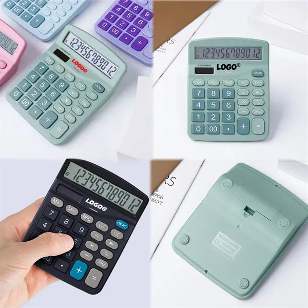 Custom Dual-Power 12-Digit Large Display Desktop Calculator - Custom Dual-Power 12-Digit Large Display Desktop Calculator - Image 2 of 7
