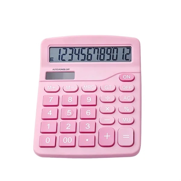Custom Dual-Power 12-Digit Large Display Desktop Calculator - Custom Dual-Power 12-Digit Large Display Desktop Calculator - Image 4 of 7