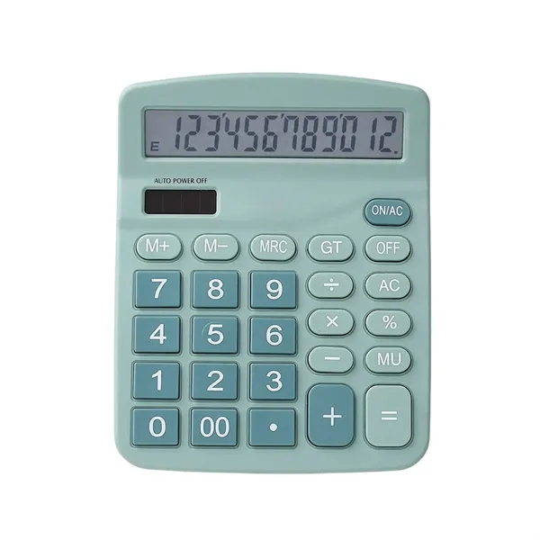 Custom Dual-Power 12-Digit Large Display Desktop Calculator - Custom Dual-Power 12-Digit Large Display Desktop Calculator - Image 5 of 7