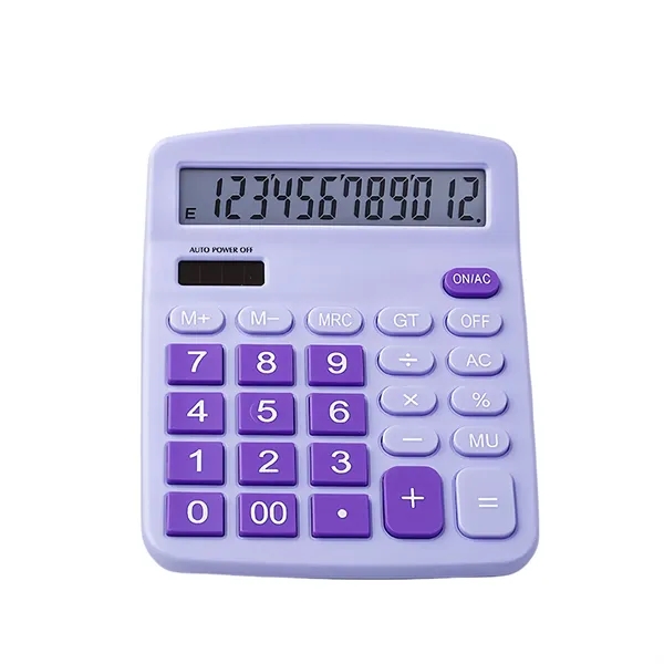 Custom Dual-Power 12-Digit Large Display Desktop Calculator - Custom Dual-Power 12-Digit Large Display Desktop Calculator - Image 6 of 7