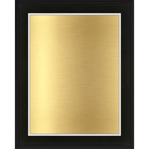 Modern Black Plaque With Gold Plate - Modern Black Plaque With Gold Plate - Image 0 of 1