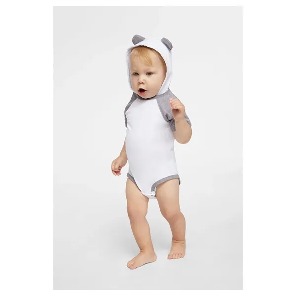 Rabbit Skins Infant Character Hooded Bodysuit with Ears - Rabbit Skins Infant Character Hooded Bodysuit with Ears - Image 3 of 13
