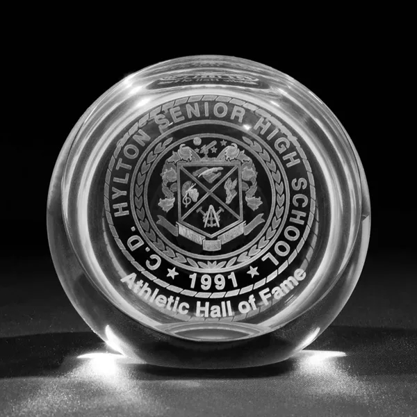 Sphere Shape Crystal Award with Flat Bottom