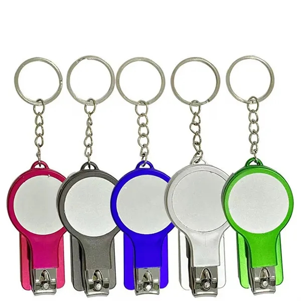 6 In 1 Multifunction Keychain With Nail Clipper Mirror Pen - 6 In 1 Multifunction Keychain With Nail Clipper Mirror Pen - Image 3 of 7