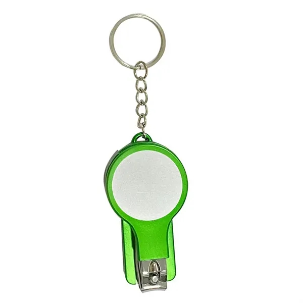 6 In 1 Multifunction Keychain With Nail Clipper Mirror Pen - 6 In 1 Multifunction Keychain With Nail Clipper Mirror Pen - Image 5 of 7