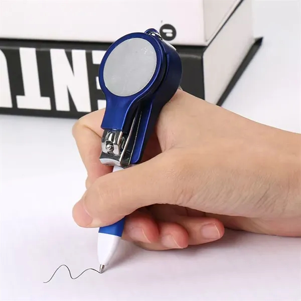6 In 1 Multifunction Keychain With Nail Clipper Mirror Pen - 6 In 1 Multifunction Keychain With Nail Clipper Mirror Pen - Image 7 of 7