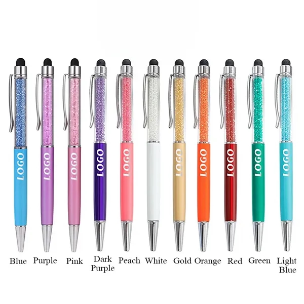 Crystal Stylus Retractable Ballpoint Pen - Crystal Stylus Retractable Ballpoint Pen - Image 1 of 13