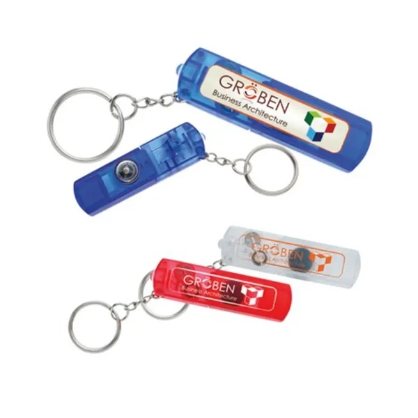 Keychain Light Safety Whistle With Compass - Keychain Light Safety Whistle With Compass - Image 2 of 3