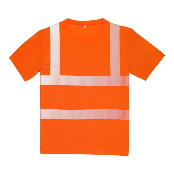 High-Visibility Safety T-Shirt With Two Reflective Stripes - High-Visibility Safety T-Shirt With Two Reflective Stripes - Image 3 of 3