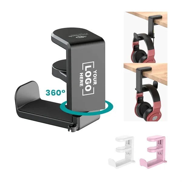 Rotating Headphone Stand Hanger - Rotating Headphone Stand Hanger - Image 0 of 4