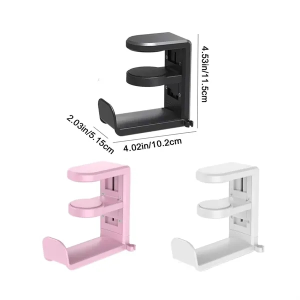 Rotating Headphone Stand Hanger - Rotating Headphone Stand Hanger - Image 1 of 4