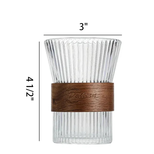 11oz Custom Vintage Drinking Glass w/Wooden Sleeve - 11oz Custom Vintage Drinking Glass w/Wooden Sleeve - Image 1 of 3