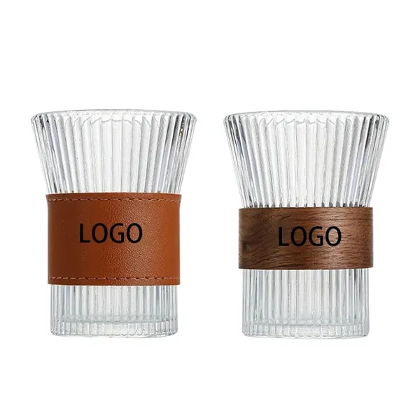 11oz Custom Vintage Drinking Glass w/Wooden Sleeve - 11oz Custom Vintage Drinking Glass w/Wooden Sleeve - Image 2 of 3