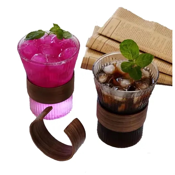 11oz Custom Vintage Drinking Glass w/Wooden Sleeve - 11oz Custom Vintage Drinking Glass w/Wooden Sleeve - Image 3 of 3