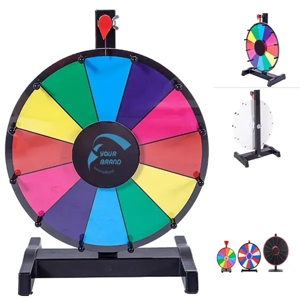 Spinning Prize Editable Wheel w/ Dry Erase Marker & Eraser - Spinning Prize Editable Wheel w/ Dry Erase Marker & Eraser - Image 0 of 3