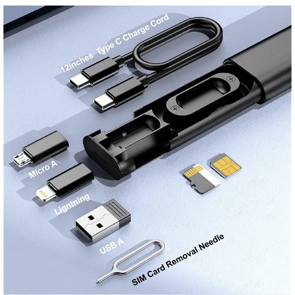 Multi USB Charging Adapter Cable Kit Sim Tray Eject Tool - Multi USB Charging Adapter Cable Kit Sim Tray Eject Tool - Image 2 of 3