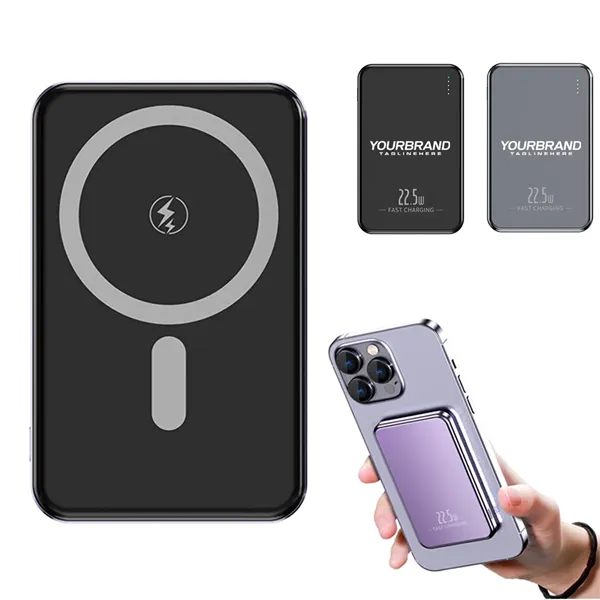 Magnetic Wireless Power Bank (10,000mAh) with Fast Charging - Magnetic Wireless Power Bank (10,000mAh) with Fast Charging - Image 0 of 6