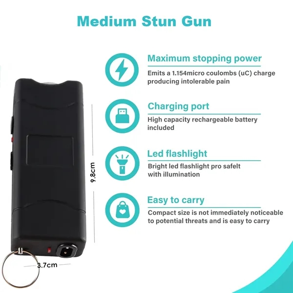 2 in 1 Key Chain Self Defense Stun Gun Tazer - 2 in 1 Key Chain Self Defense Stun Gun Tazer - Image 1 of 4
