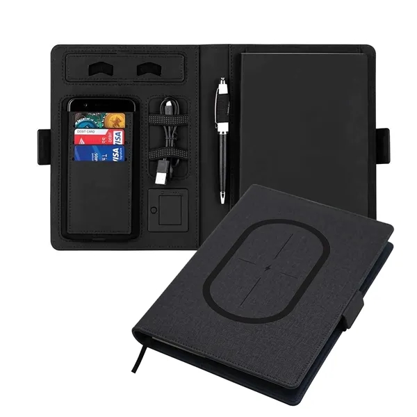 2-In-1 5000 mAh Wireless Charging Portfolio - 2-In-1 5000 mAh Wireless Charging Portfolio - Image 0 of 0