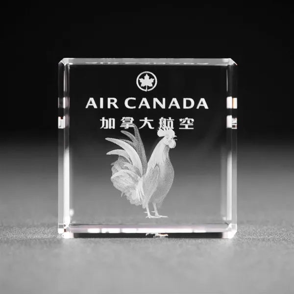 Beveled Crystal Cube Award - Beveled Crystal Cube Award - Image 0 of 5