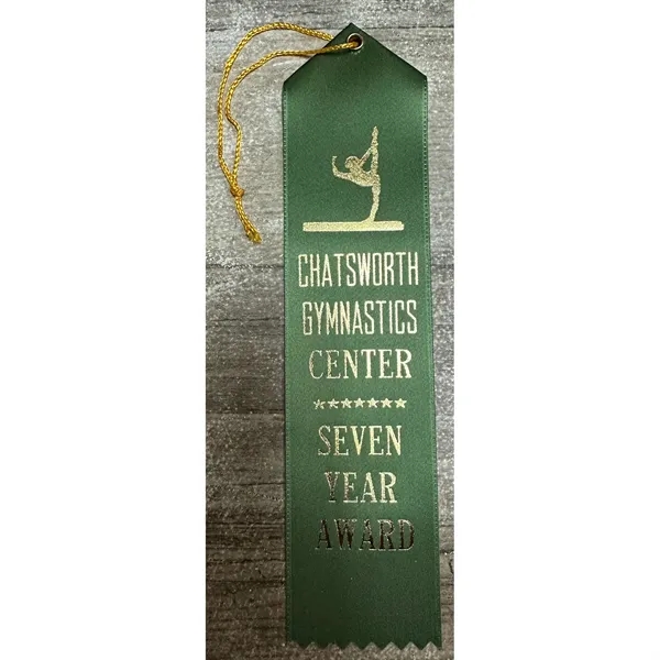 2" x 8" Custom Award Ribbon with String & Card - 2" x 8" Custom Award Ribbon with String & Card - Image 3 of 10