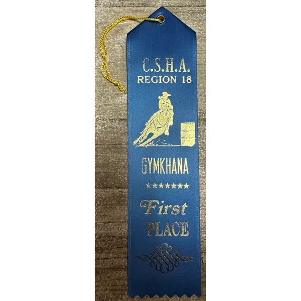 2" x 8" Custom Award Ribbon with String & Card - 2" x 8" Custom Award Ribbon with String & Card - Image 7 of 10