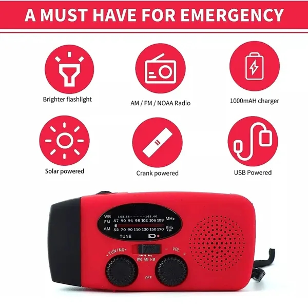 2000Mah Emergency Radio - 2000Mah Emergency Radio - Image 2 of 5