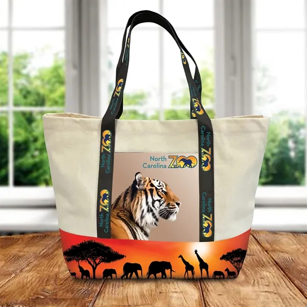 Custom Large rPET Canvas Tote - Custom Large rPET Canvas Tote - Image 0 of 1