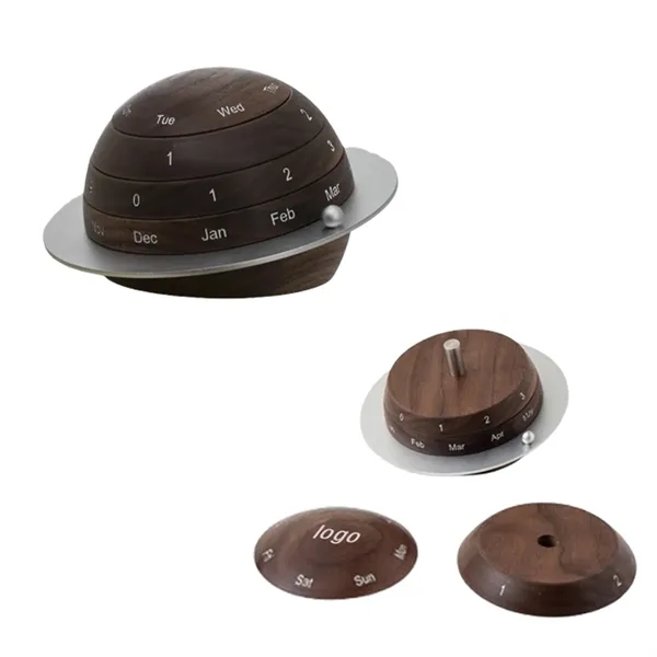 Wooden Desktop Calendar - Wooden Desktop Calendar - Image 0 of 6