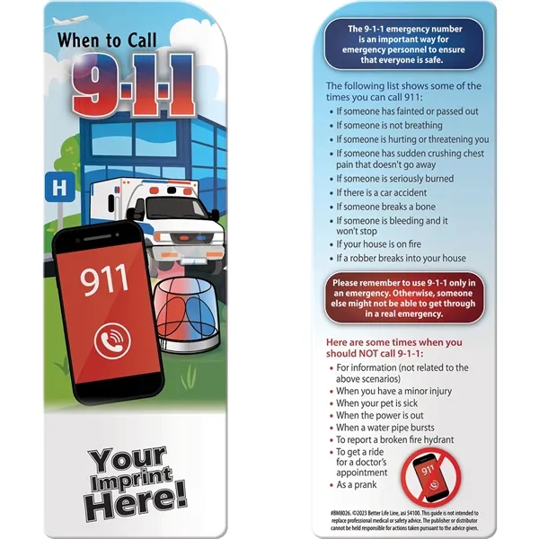 Bookmark - When to Call 9-1-1