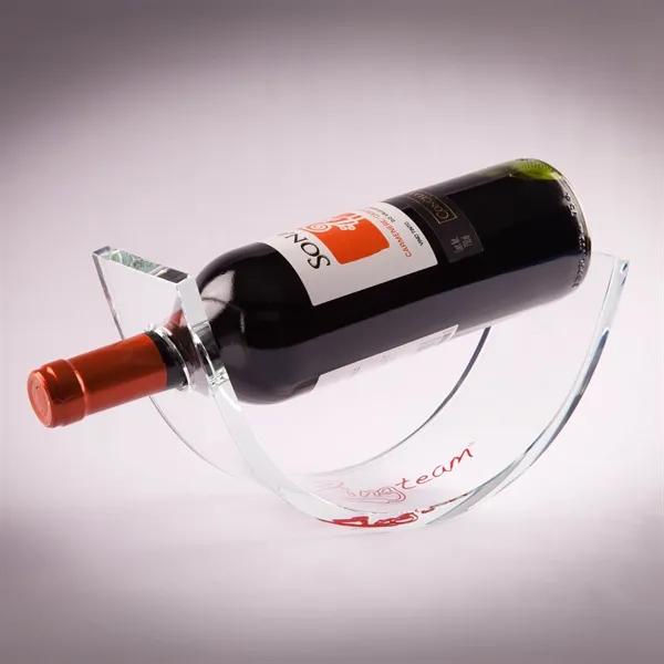 Jade Glass Curved Wine Bottle Holder