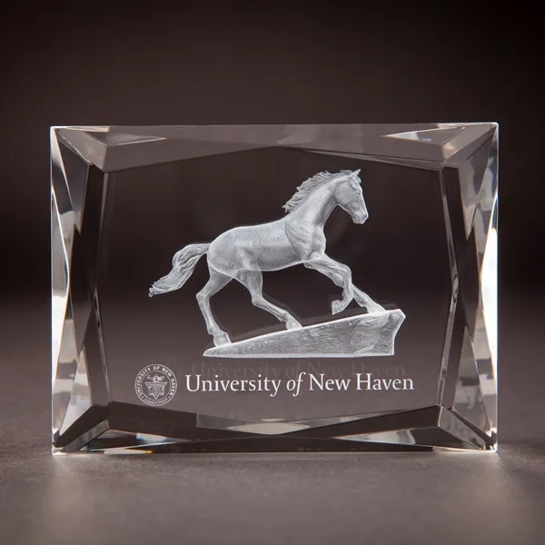 Multi-Faceted Rectangle Crystal Award