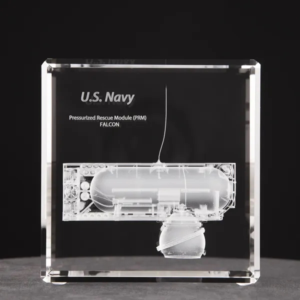 Beveled Square Crystal Award