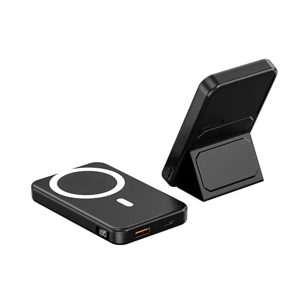 Foldable 10000mAh Wireless Magnetic Power Bank - Foldable 10000mAh Wireless Magnetic Power Bank - Image 3 of 4