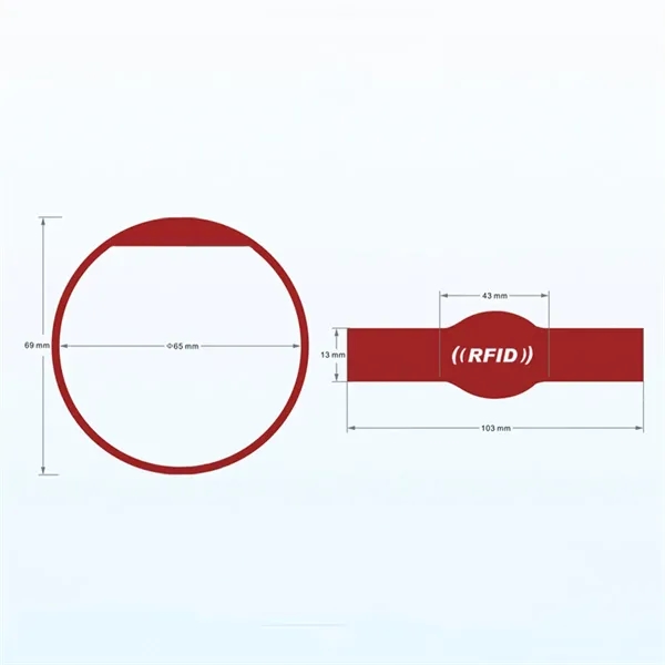 RFID Silicone Wristbands Bracelet for Access Control - RFID Silicone Wristbands Bracelet for Access Control - Image 1 of 4