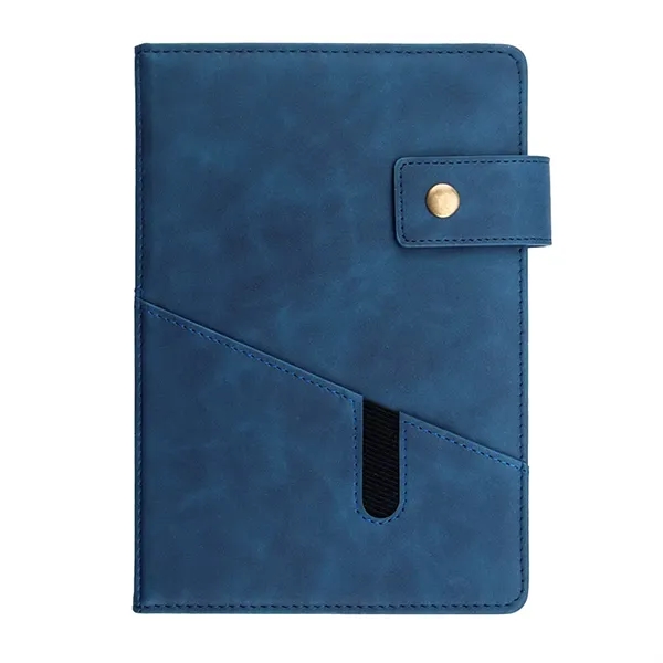 A5 Leather Notebook Multi-Function Journal with pocket - A5 Leather Notebook Multi-Function Journal with pocket - Image 1 of 4