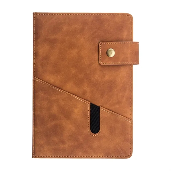 A5 Leather Notebook Multi-Function Journal with pocket - A5 Leather Notebook Multi-Function Journal with pocket - Image 2 of 4