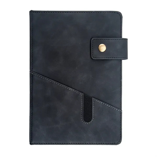 A5 Leather Notebook Multi-Function Journal with pocket - A5 Leather Notebook Multi-Function Journal with pocket - Image 3 of 4