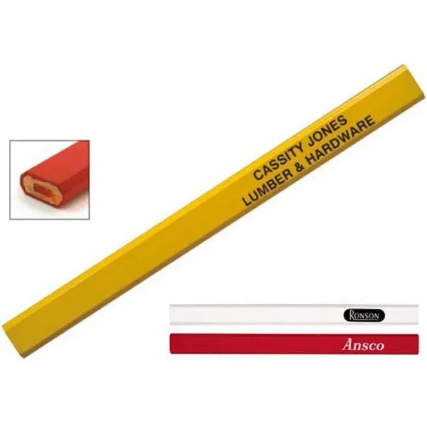 Red Graphite Carpenter Pencil - Red Graphite Carpenter Pencil - Image 5 of 5
