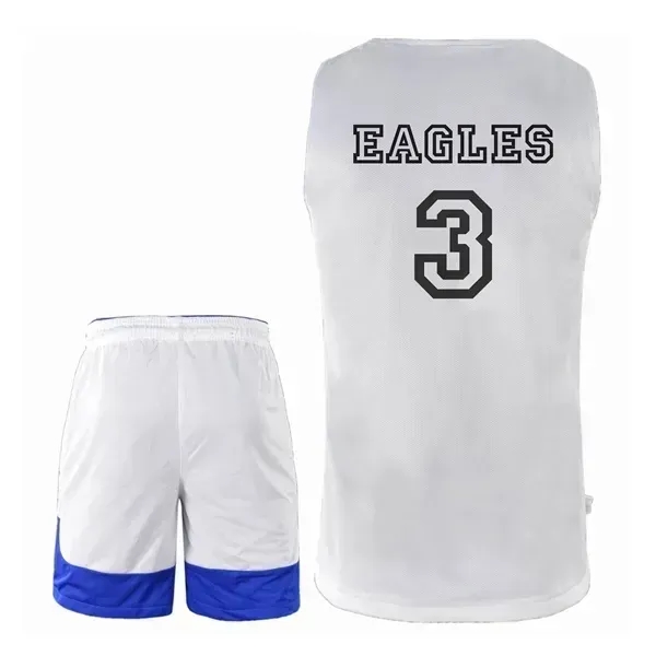 Reversible Personalized Basketball Uniform - Jersey/Shorts - Reversible Personalized Basketball Uniform - Jersey/Shorts - Image 5 of 7